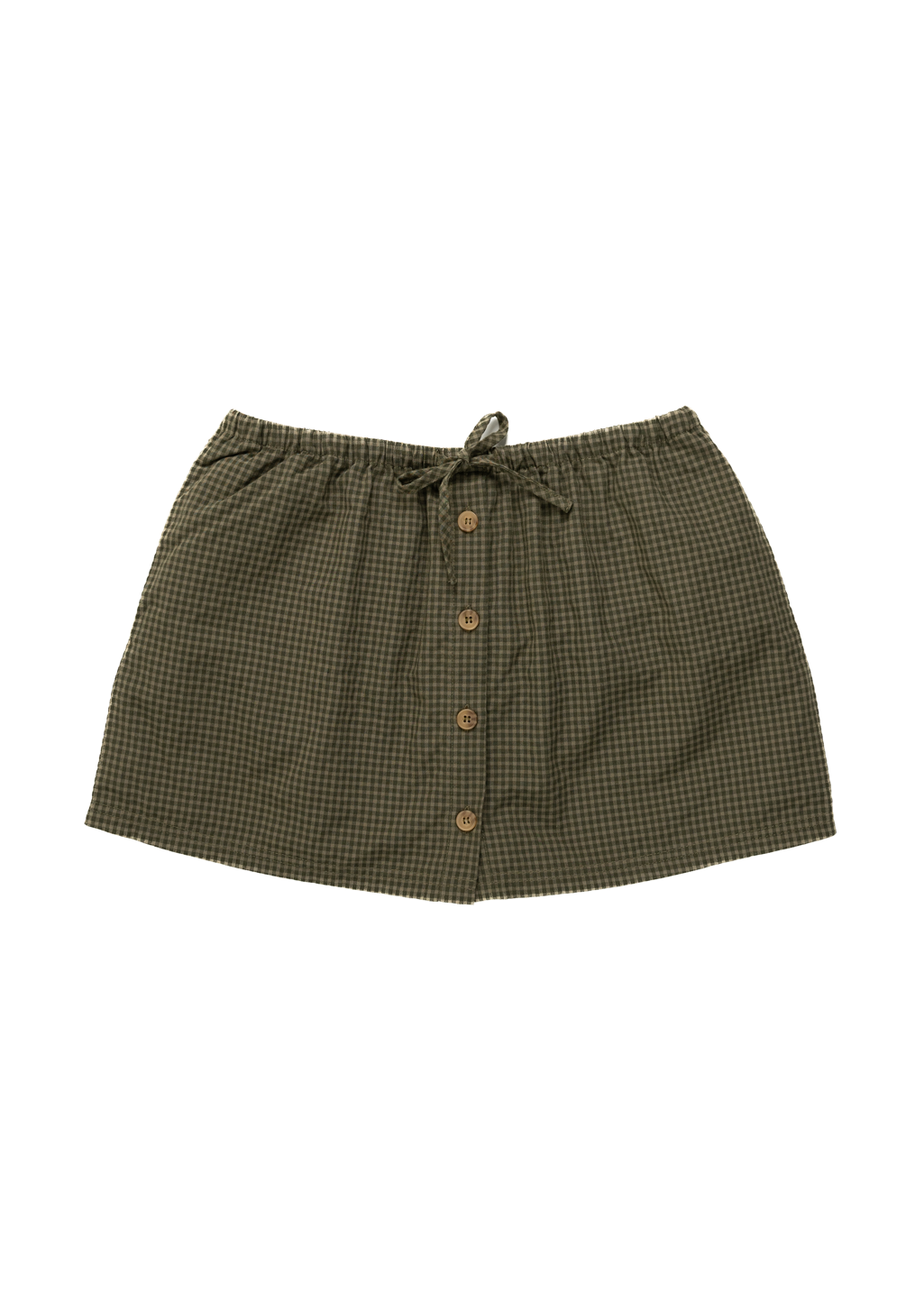 Rhythm - Louise Check Skort - Olive