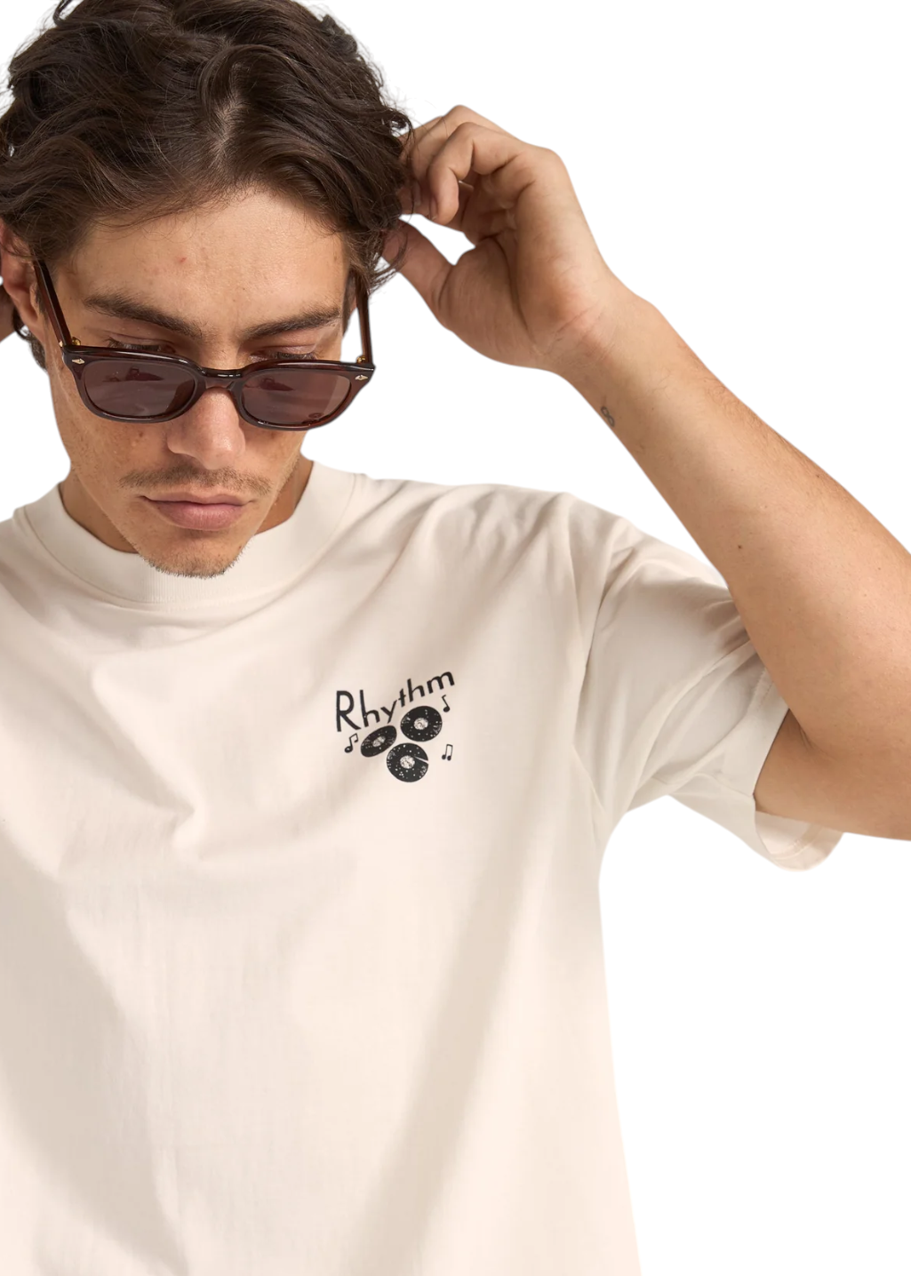 Rhythm - Radio Vintage S/S T-Shirt - Vintage White