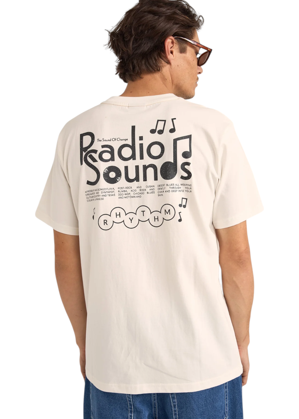 Rhythm - Radio Vintage S/S T-Shirt - Vintage White