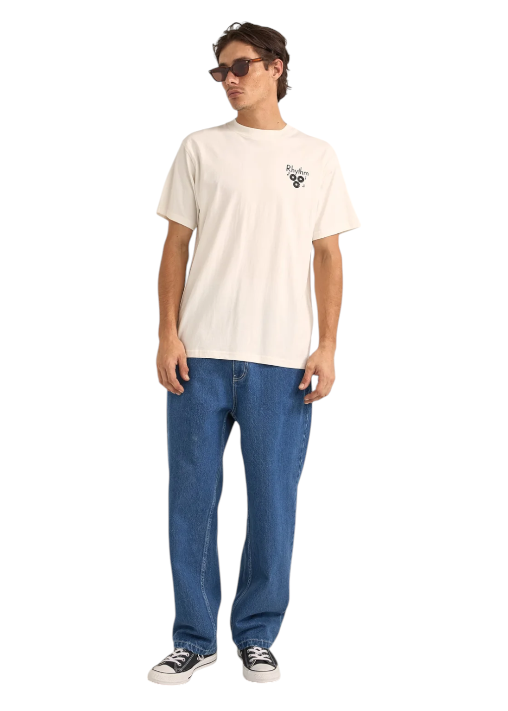 Rhythm - Radio Vintage S/S T-Shirt - Vintage White