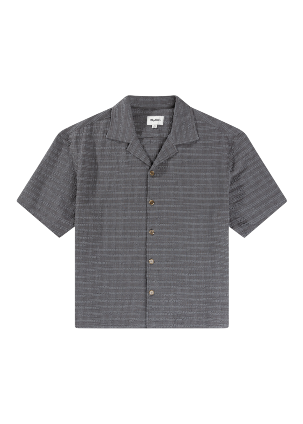Rhythm - Relaxed Texture S/S Shirt - Charcoal | Hardpressed Print