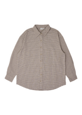 Rhythm - Sandy Check Oversized Shirt - Natural