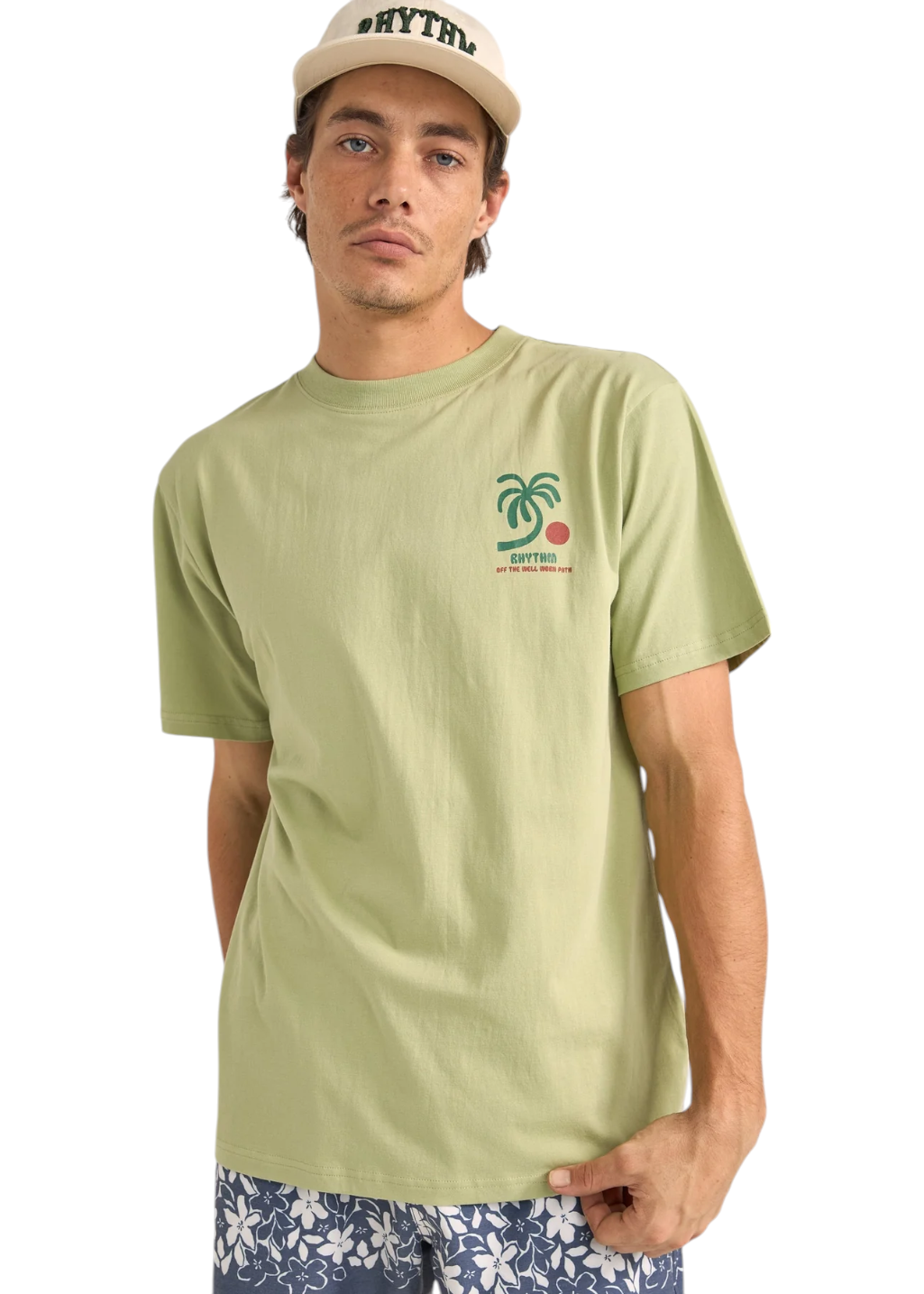 Rhythm - Trees S/S T-Shirt - Pistachio