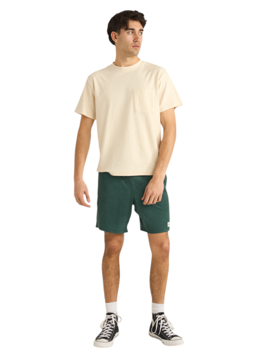 Rhythm - Vintage Terry S/S T-Shirt - Natural