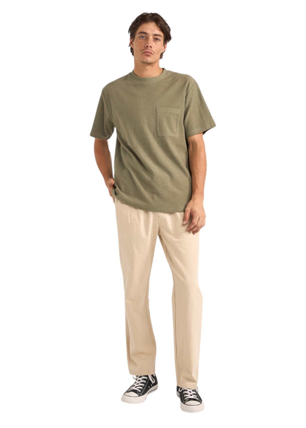 Rhythm - Vintage Terry S/S T-Shirt - Sage