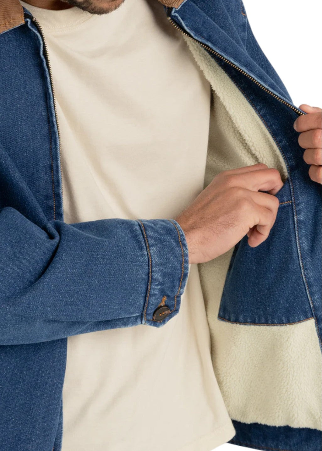 Rhythm - Washed Denim James Jacket - Blue Wash | Hardpressed Print