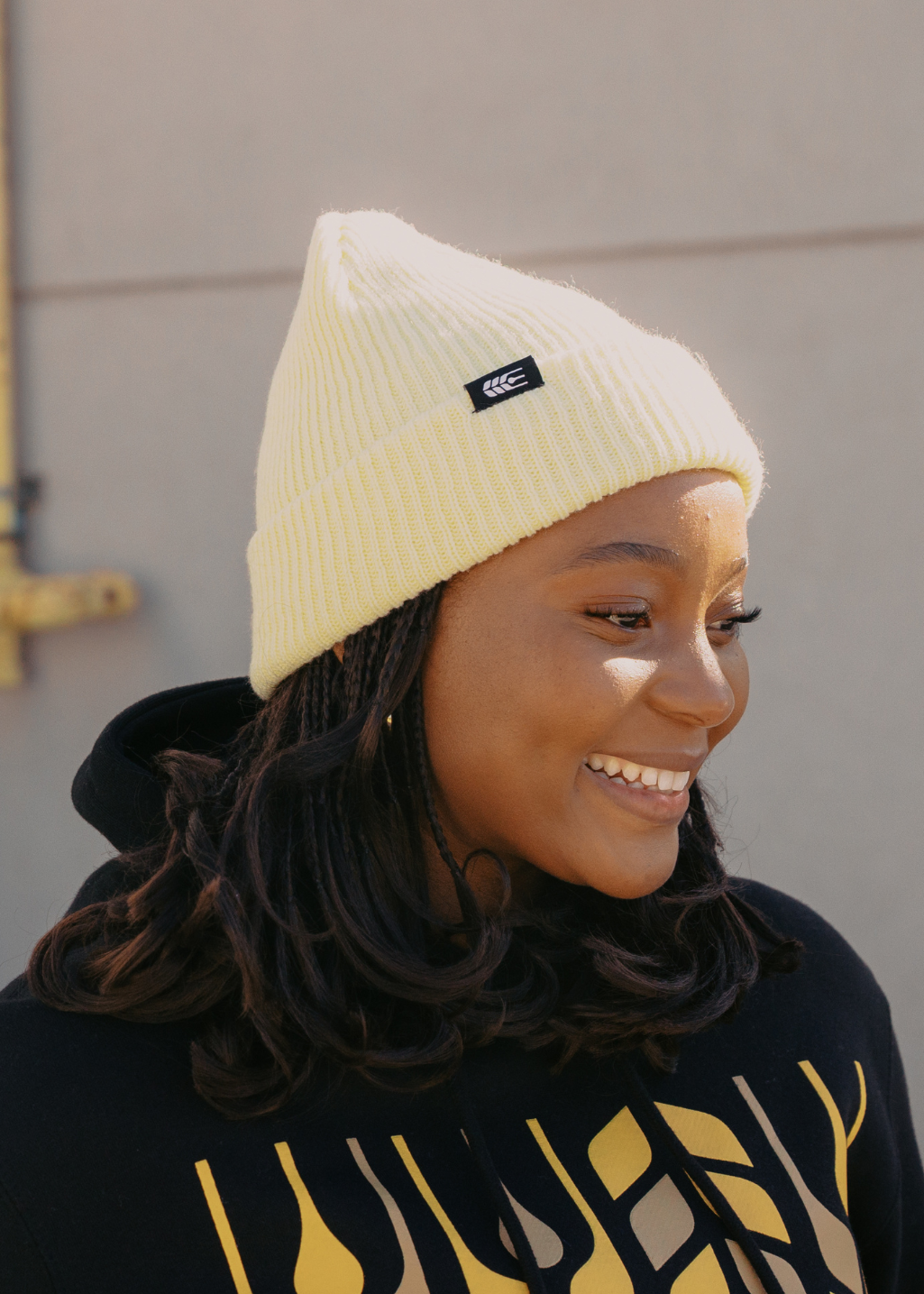 Ribbed Grain Toque | Butter | Adult