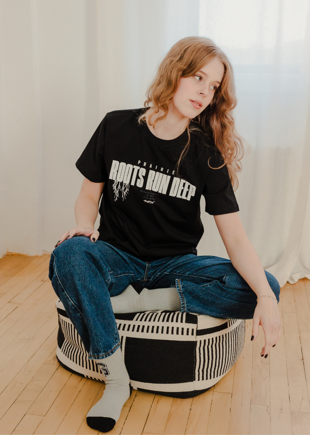 Roots Tee | Black | Ladies
