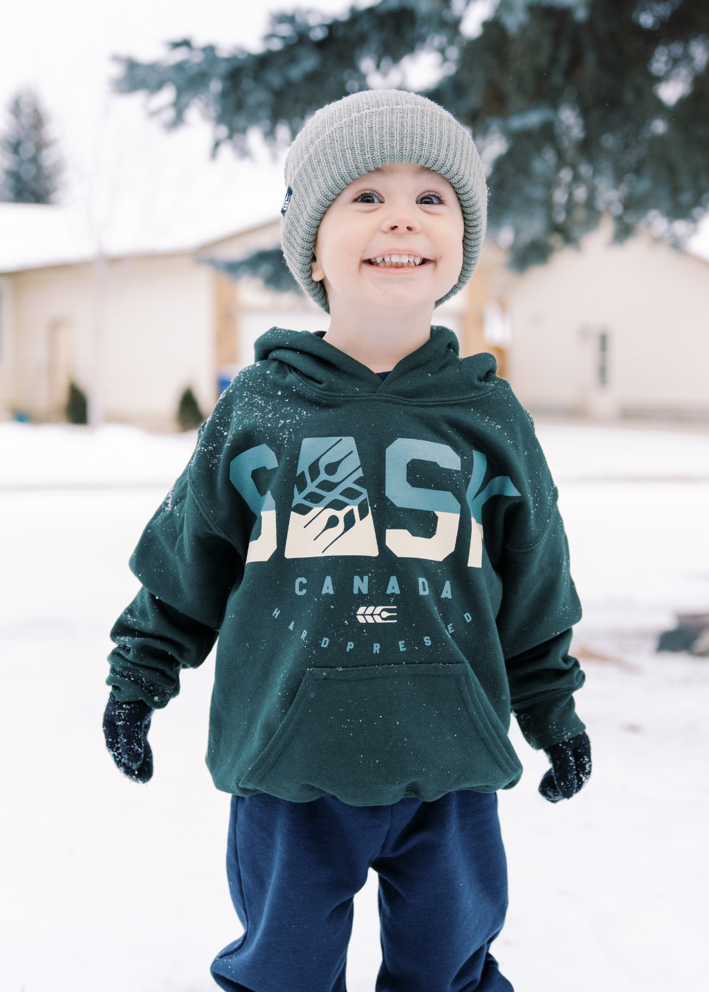 SASK Icon Two Tone Sweater | Forest | Kids
