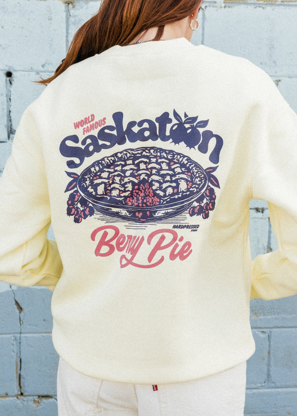 Saskatoon Berry Pie Crewneck | Butter | Unisex