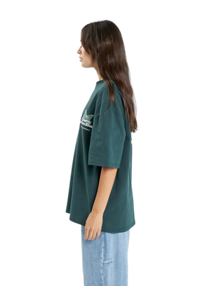 THRILLS - Energy is Precious Oversized Tee - Dark Jade - Hardpressed Print Studio Inc.