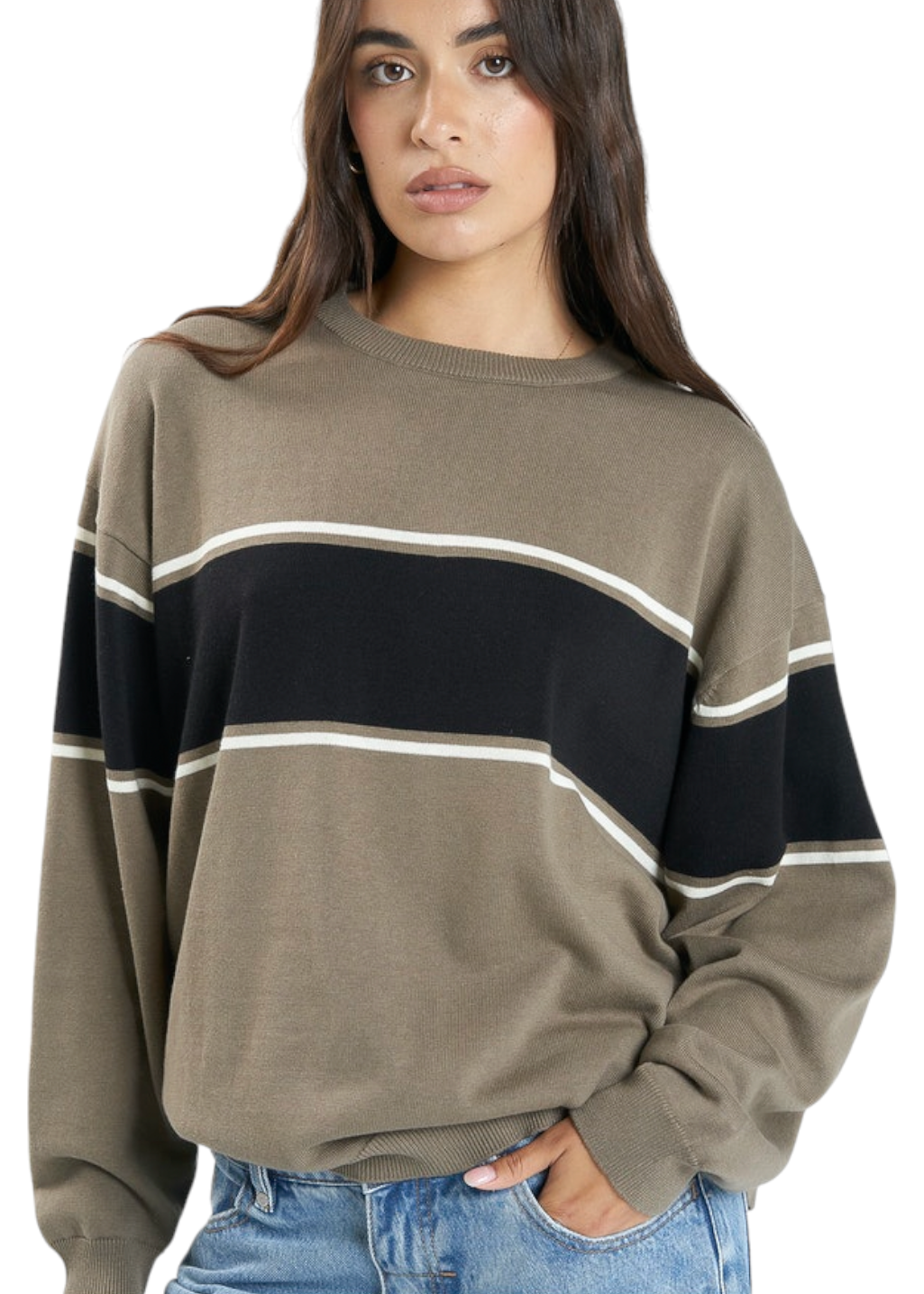 THRILLS - Emblem Slouch Knit - Canteen - Hardpressed Print Studio Inc.