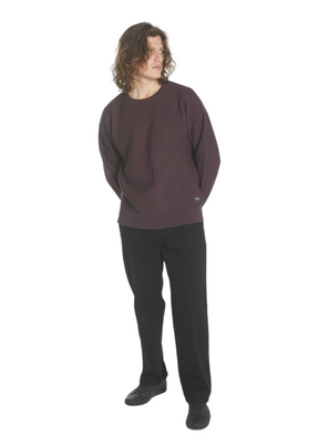 THRILLS - Republic Crew Knit - Deep Plum - Hardpressed Print Studio Inc.