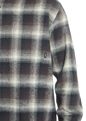 THRILLS - Barrio Long Sleeve Flannel Shirt - Deep Plum - Hardpressed Print Studio Inc.