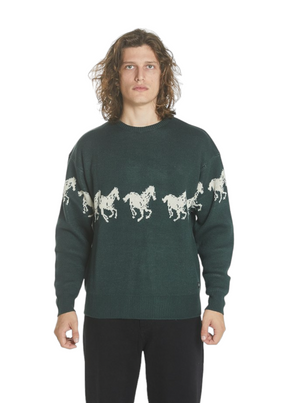 THRILLS - Chariot Rides on Crew Knit - Dark Jade - Hardpressed Print Studio Inc.