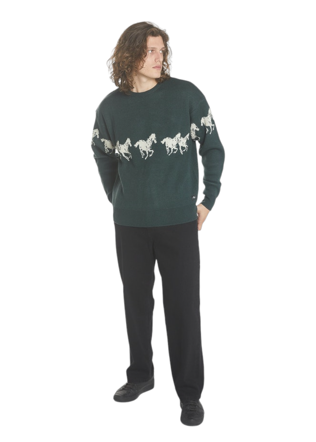 THRILLS - Chariot Rides on Crew Knit - Dark Jade - Hardpressed Print Studio Inc.