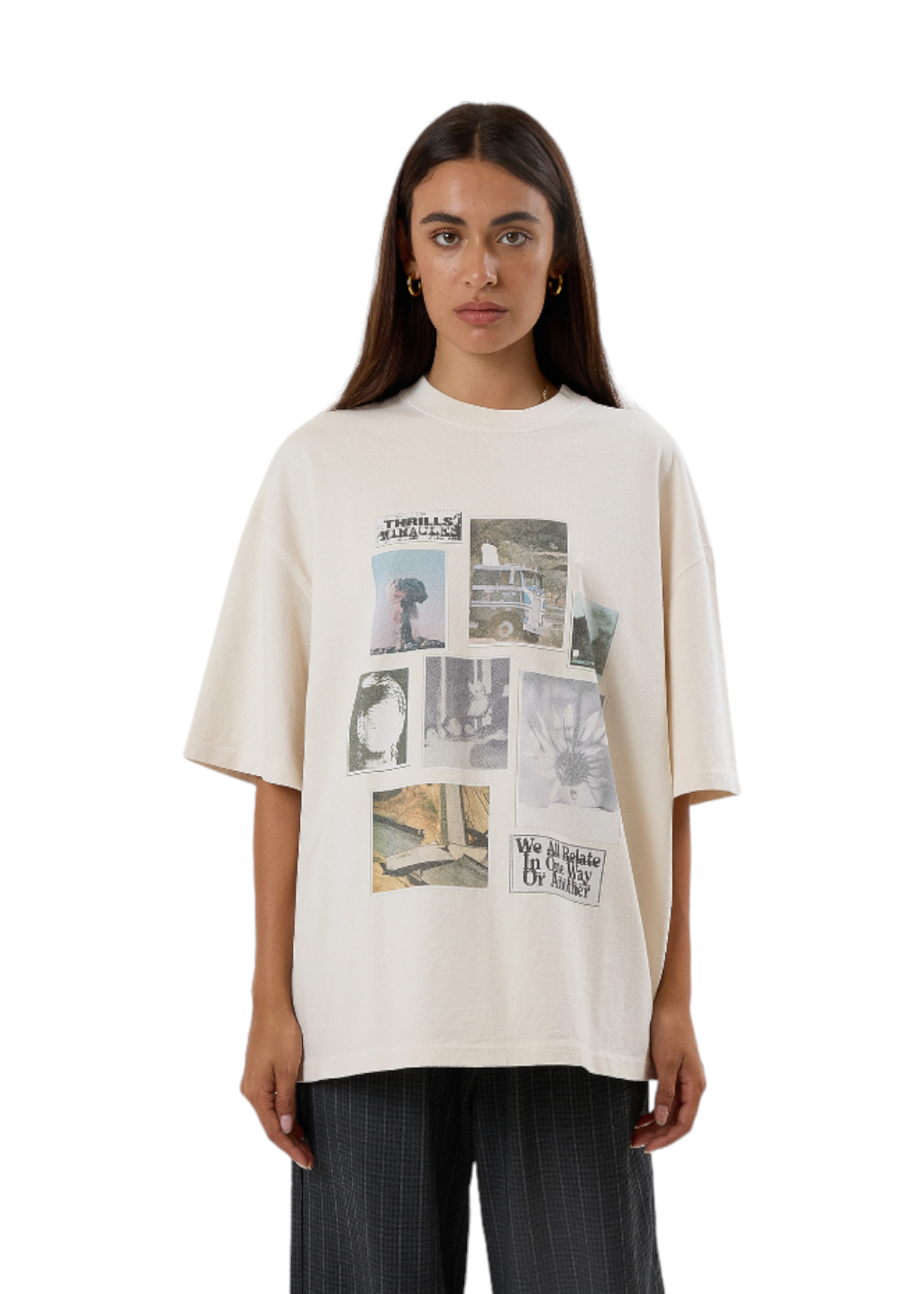 THRILLS - One Way Or Another Oversized Tee - Heritage White - Hardpressed Print Studio Inc.