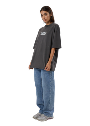 THRILLS - High Shine Oversized Tee - Merch Black - Hardpressed Print Studio Inc.