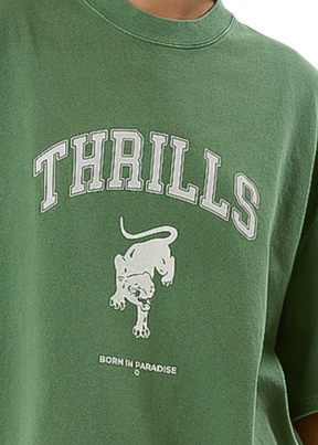 THRILLS - Hard Knock Oversized Tee - Elm Green - Hardpressed Print Studio Inc.