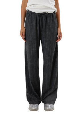 THRILLS - Colby Drawstring Pant - Charcoal Pinstripe - Hardpressed Print Studio Inc.