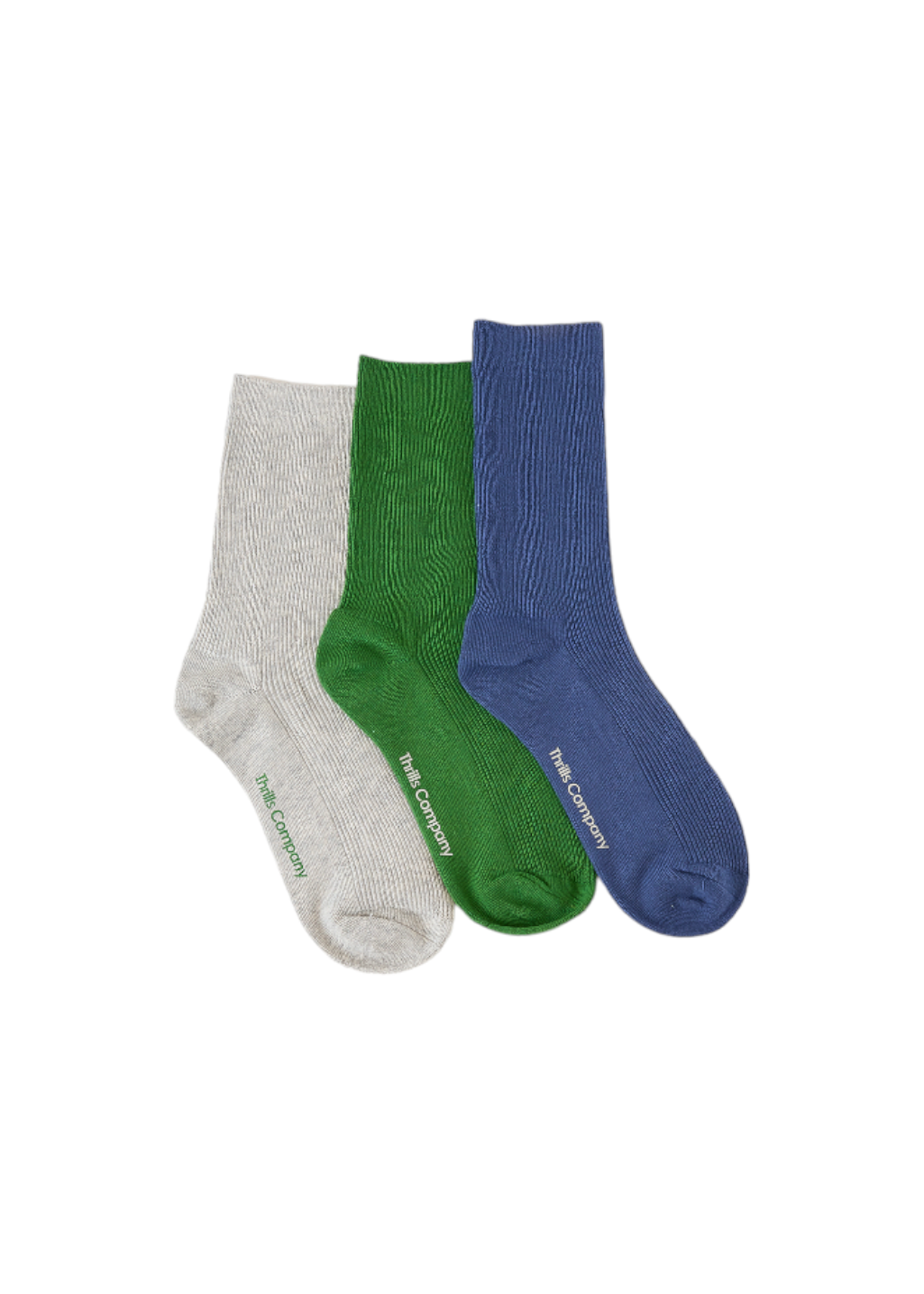 THRILLS - Professional Reality 3 Pack Sock - Elm Green/Snow Marle/Blue Ashes - Hardpressed Print Studio Inc.