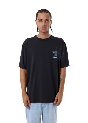 THRILLS - Heat Oversize Fit Tee - Washed Black - Hardpressed Print Studio Inc.