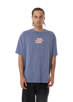 THRILLS - Chrome Steadfast Merch Fit Tee - Folkstone Grey - Hardpressed Print Studio Inc.