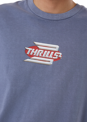 THRILLS - Chrome Steadfast Merch Fit Tee - Folkstone Grey - Hardpressed Print Studio Inc.