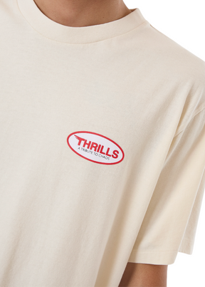 THRILLS - Tribute To Chaos Merch Fit Tee - Heritage White - Hardpressed Print Studio Inc.