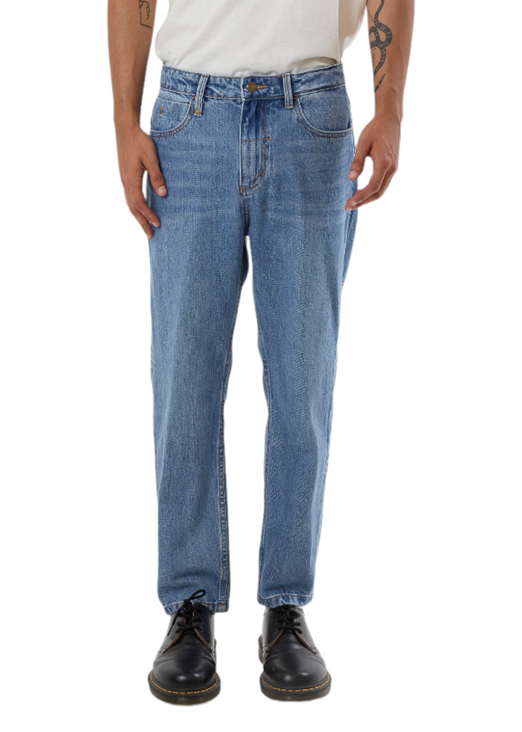 THRILLS - Chopped Denim Jean - Dark Dust Blue - Hardpressed Print Studio Inc.