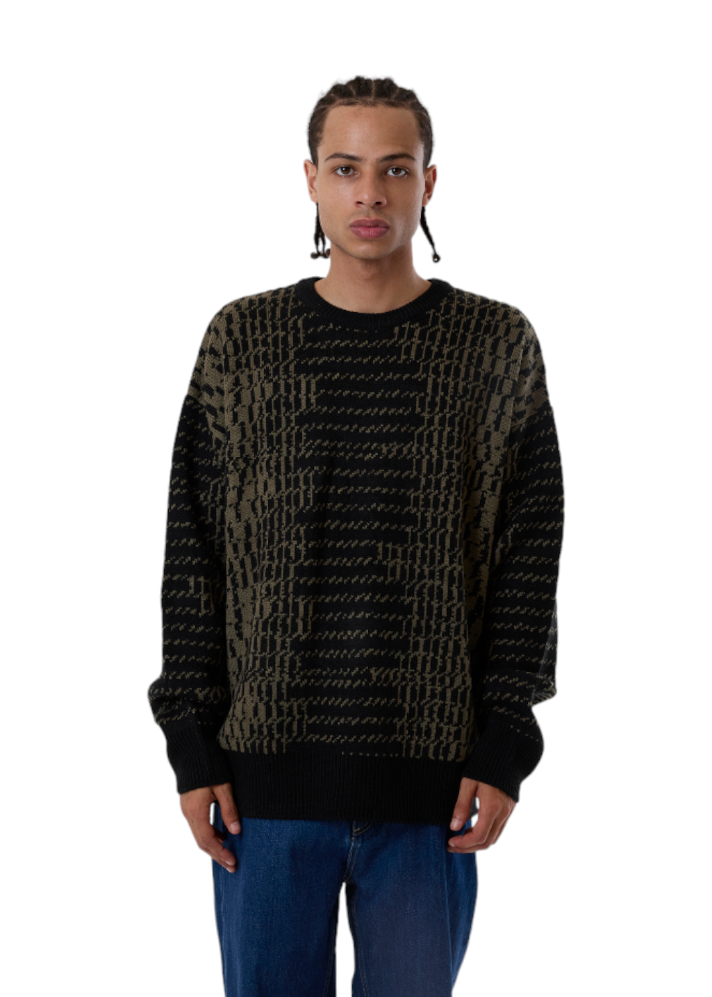 THRILLS - Kitsch Crew Knit - Tarmac - Hardpressed Print Studio Inc.