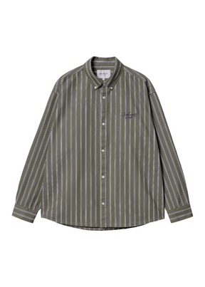 Carhartt WIP - L/S Signature Shirt - Office Green/Aura - Hardpressed Print Studio Inc.