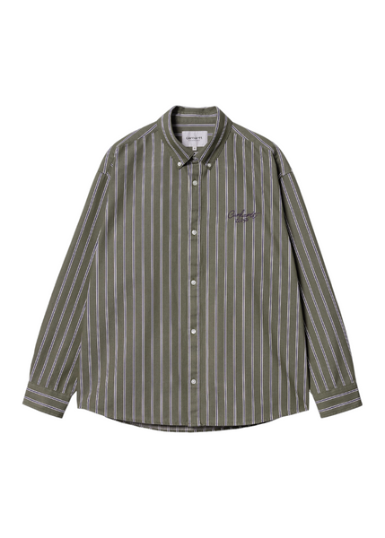 Carhartt WIP - L/S Signature Shirt - Office Green/Aura
