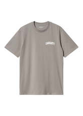 Carhartt WIP - S/S University Script T-Shirt - Misty Grey/White - Hardpressed Print Studio Inc.