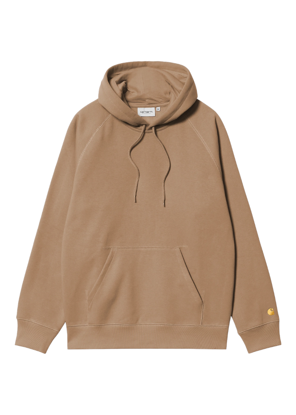 Carhartt WIP - Hooded Chase Sweatshirt - Peanut/Gold - Hardpressed Print Studio Inc.