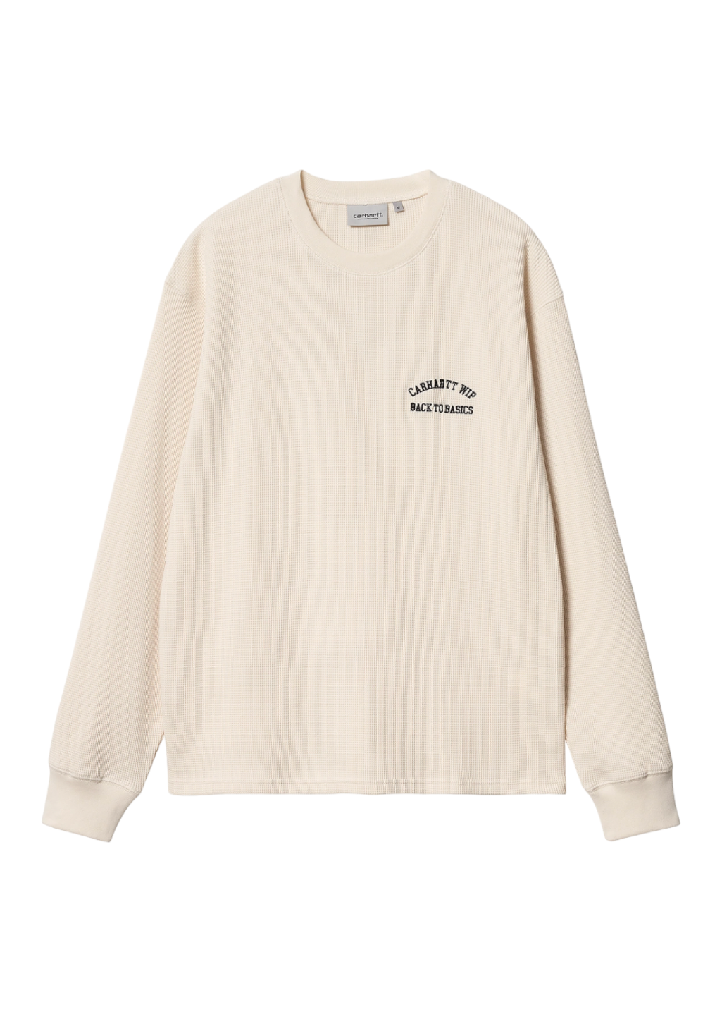 Carhartt WIP - L/S Basics Script T-Shirt - Natural/Black - Hardpressed Print Studio Inc.