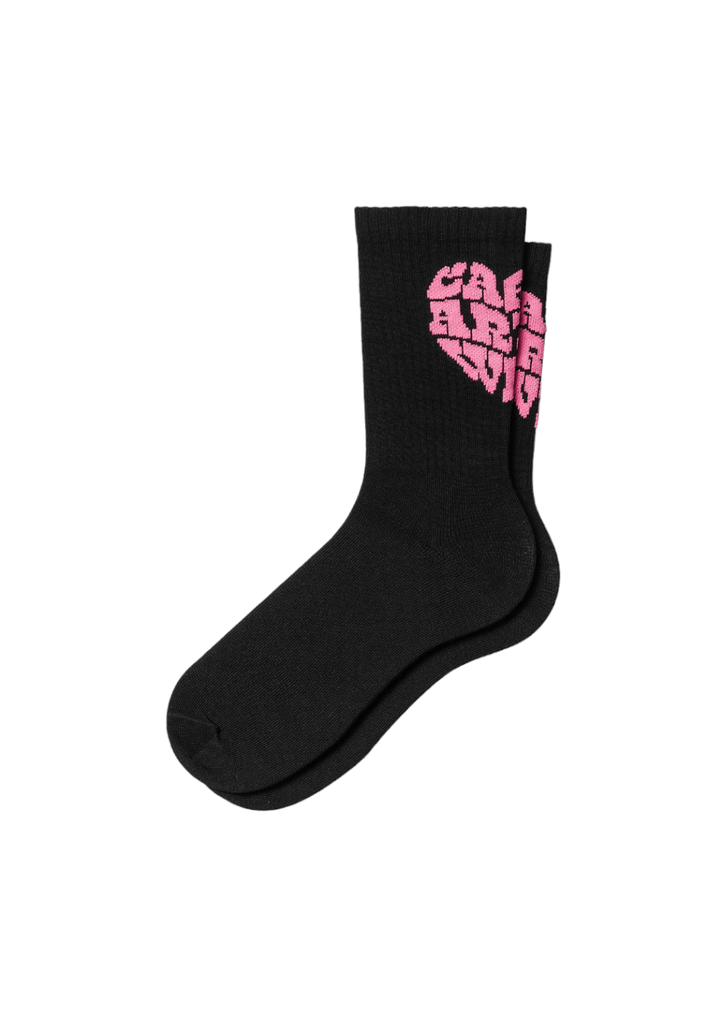 Carhartt WIP - Harttbreaker Socks - Black/Lumo Pink - Hardpressed Print Studio Inc.