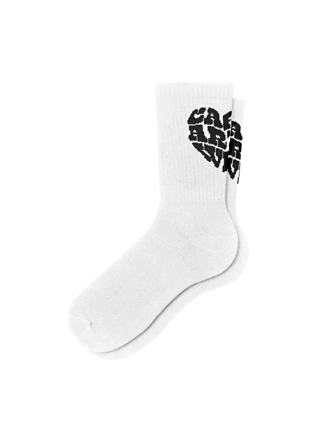 Carhartt WIP - Harttbreaker Socks - White/Black - Hardpressed Print Studio Inc.