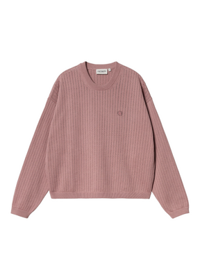 Carhartt WIP - W' Norlina Sweater Knit - Dusty Fuchsia - Hardpressed Print Studio Inc.