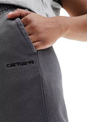 Carhartt WIP - W' Duster Script Sweat Short - Black Garment Dyed - Hardpressed Print Studio Inc.