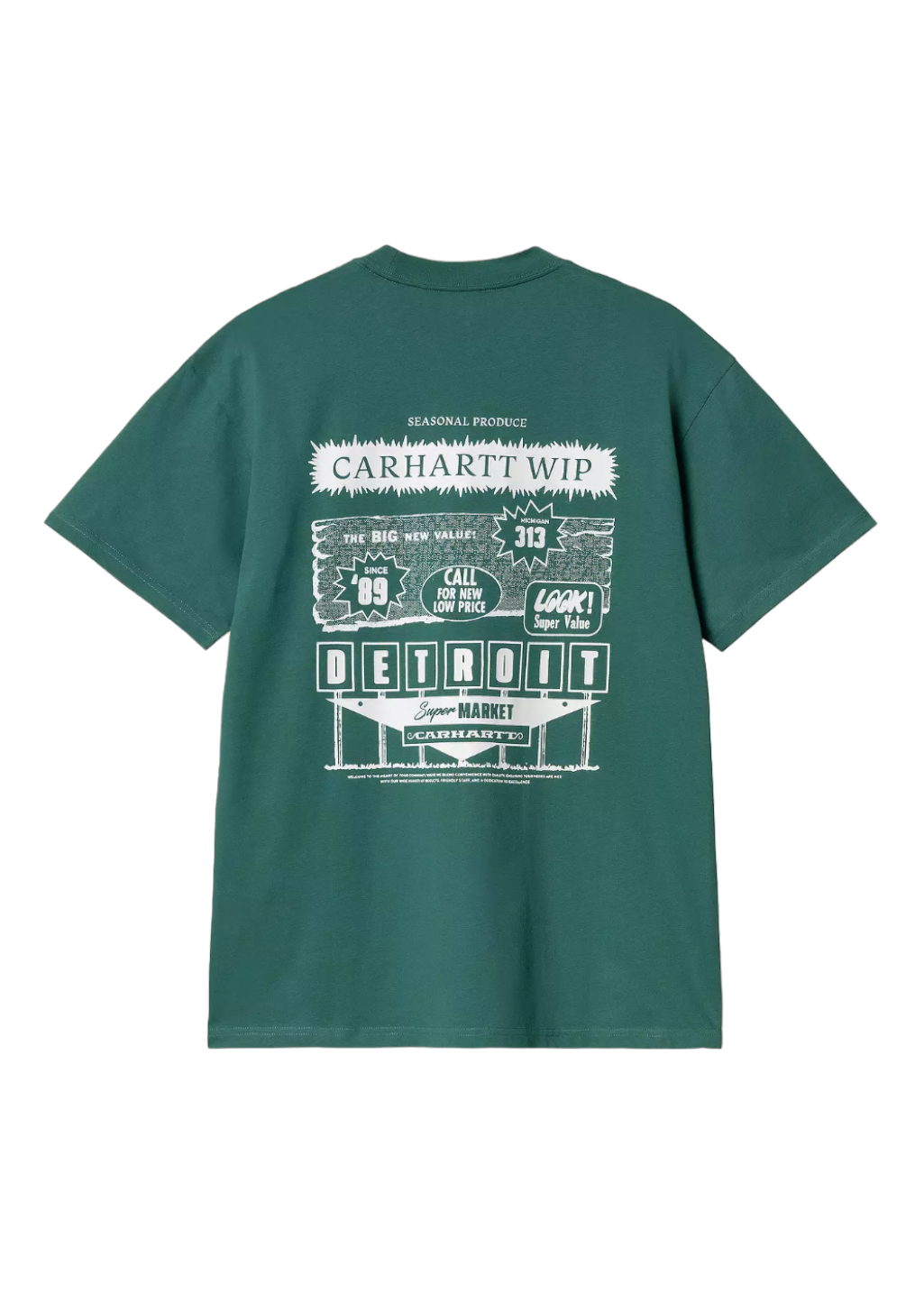 Carhartt WIP - S/S Catalogue T-Shirt - Rainforest/White