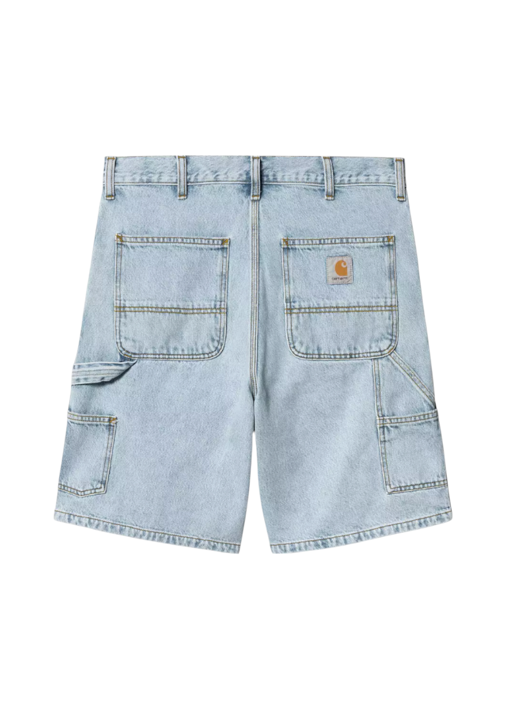 Carhartt WIP - Double Knee Short - Blue Heavy Stone Bleached