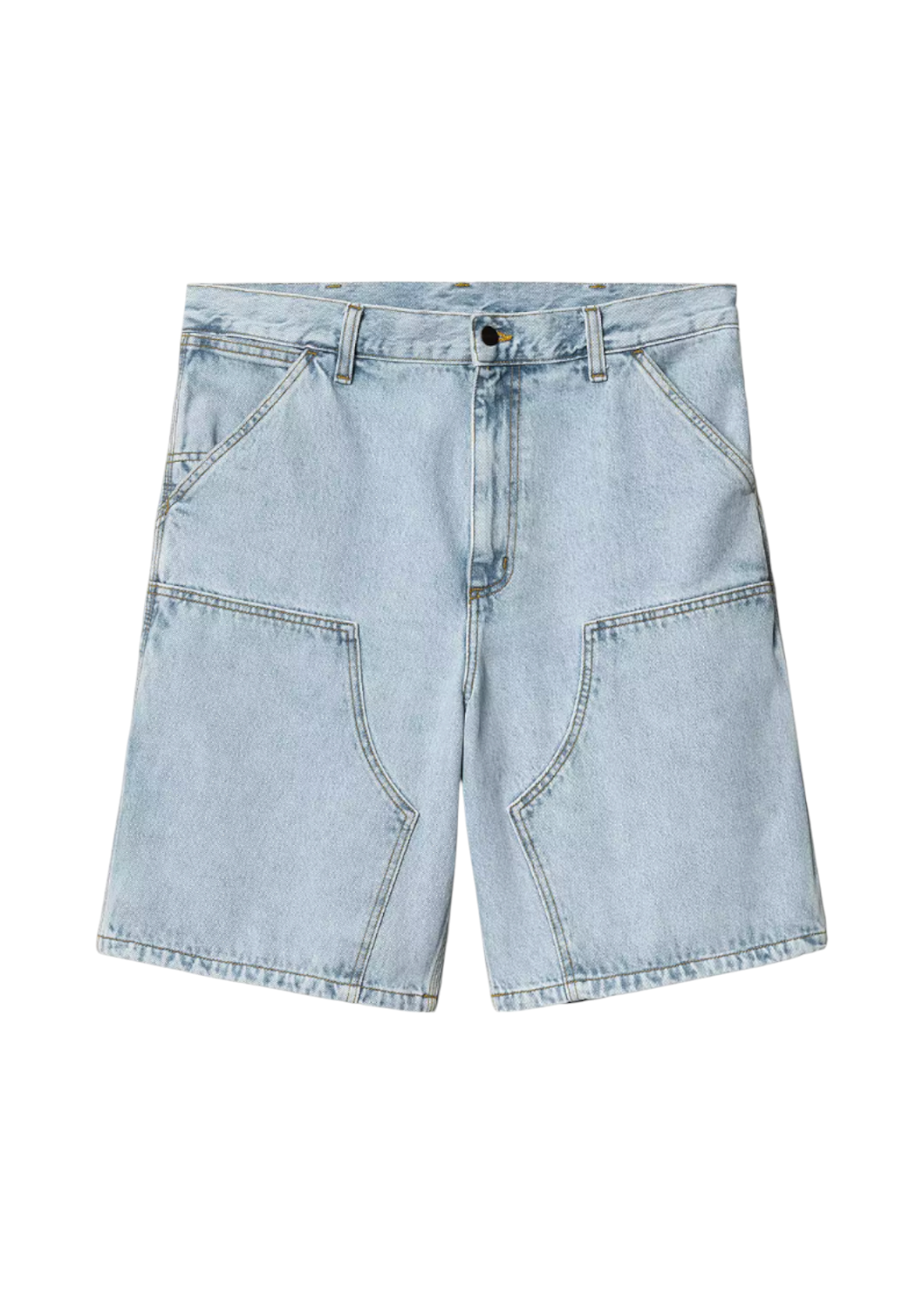 Carhartt WIP - Double Knee Short - Blue Heavy Stone Bleached