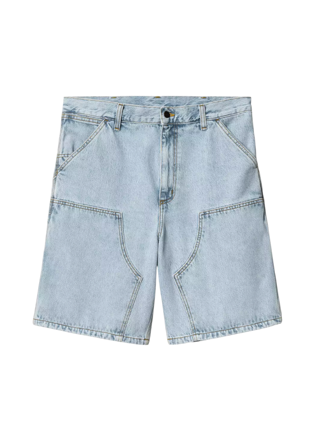 Carhartt WIP - Double Knee Short - Blue Heavy Stone Bleached Carhartt WIP - Double Knee Short - Blue Heavy Stone Bleached
