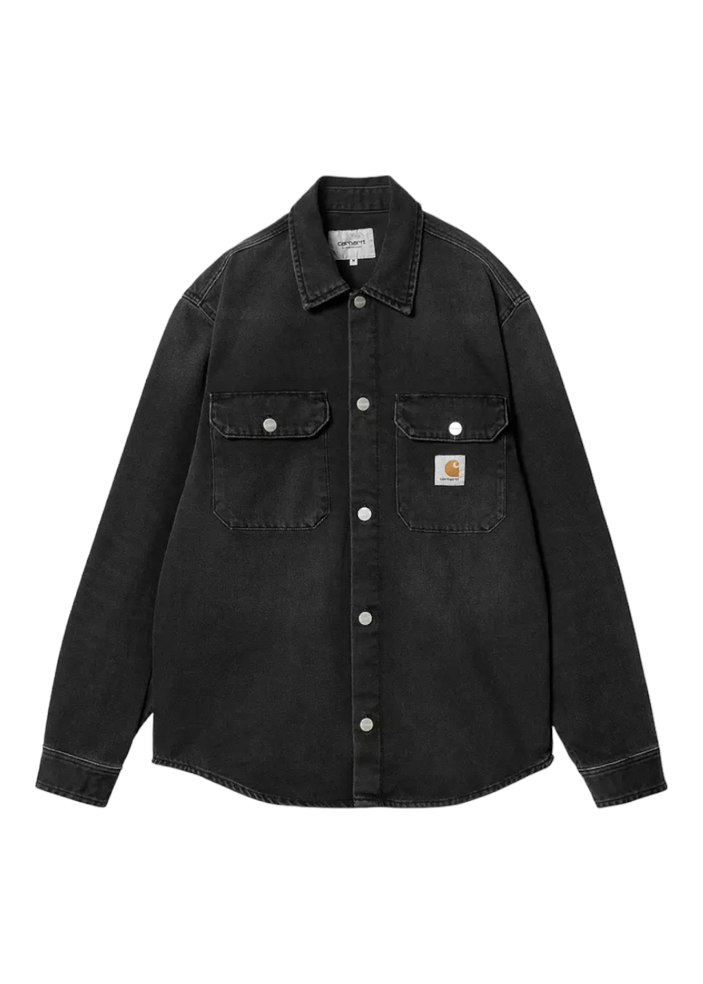 Carhartt WIP - Harvey Shirt Jac - Black Dark Used Wash