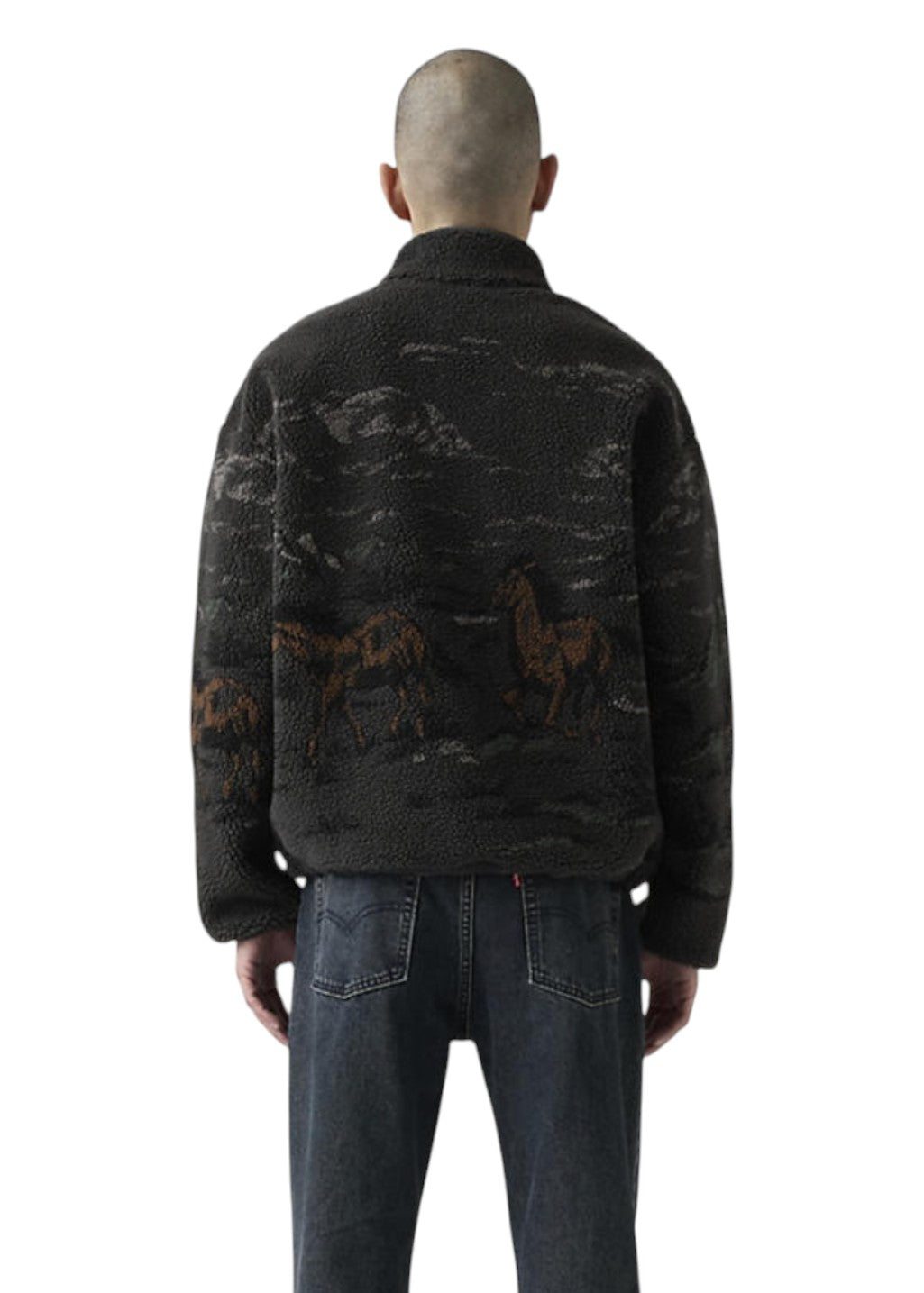 Levi's - Idyllwild Sherpa Popover - Running Horses Landscape