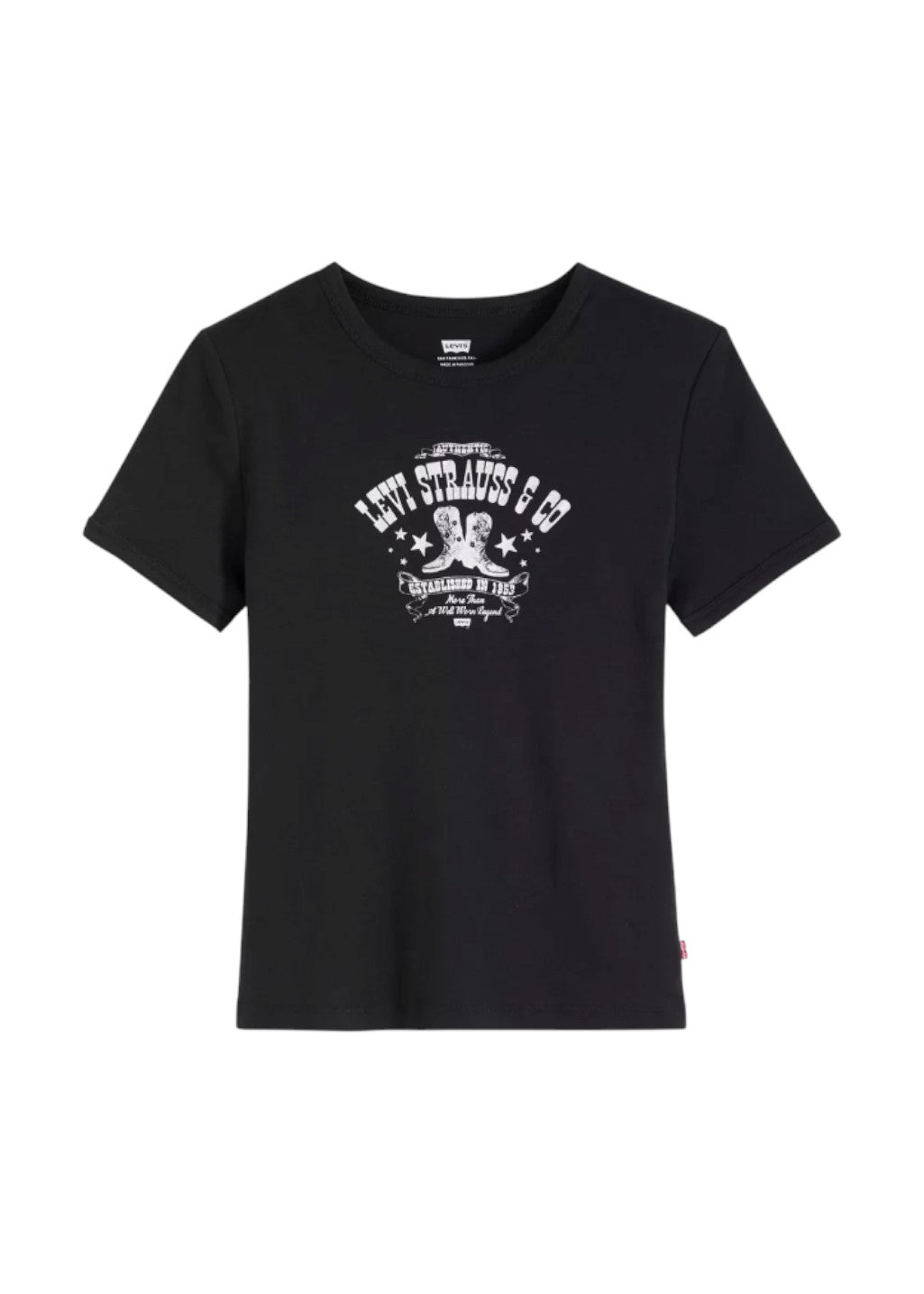 Levi's - Graphic Ringer Rickie Metallic Boot Post - Anthracite