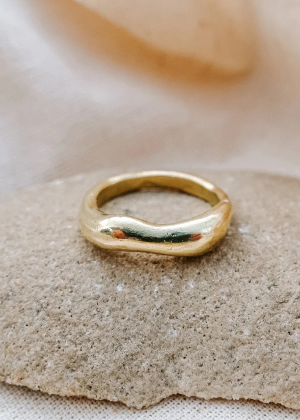 SONNY - Pense Ring - Brass - Hardpressed Print Studio Inc.