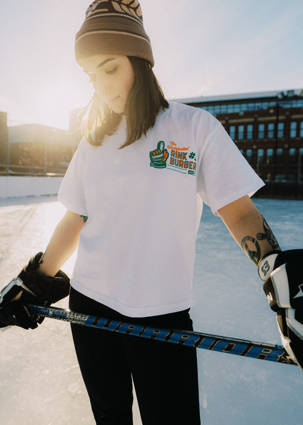 Rink Burger Boxy Tee | Electrolyte | Ladies - Hardpressed Print Studio Inc.