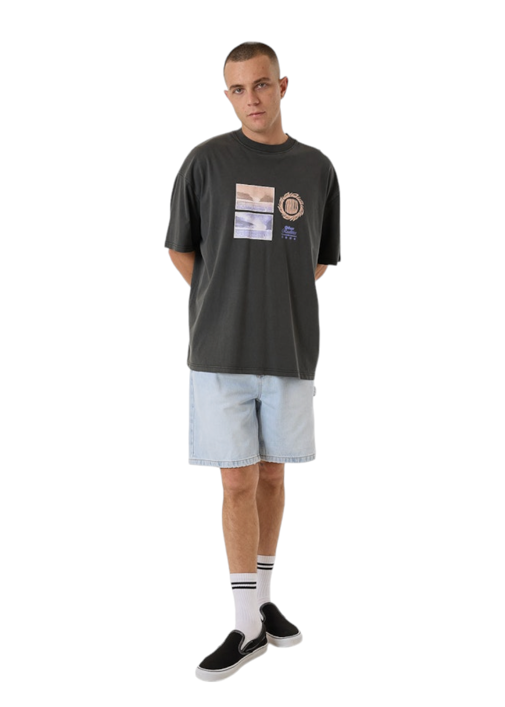 THRILLS - Other Realities Box Fit Oversize Tee - Merch Black